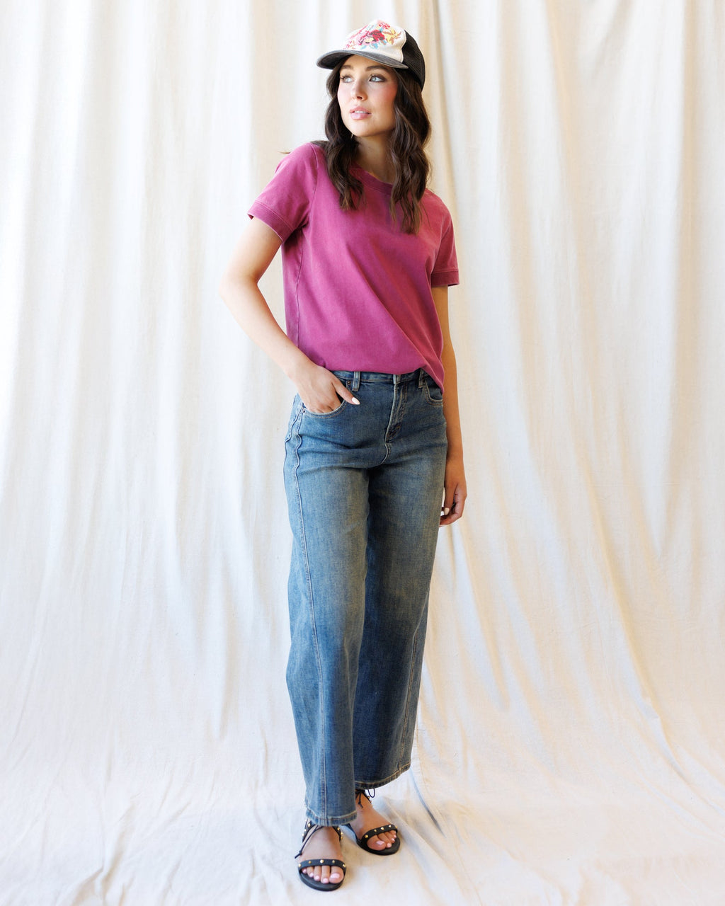 Super High Ankle Wide Leg Flattering Seam