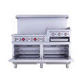 60-Inch Commercial 6-Burner 276K BTU Gas Range With Dual Ovens, Griddle And Salamander (SAK56914)