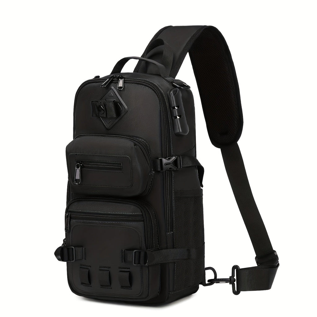 Anti-Theft Sling Bag Men Crossbody Chest Backpack USB Waterproof Travel Bag