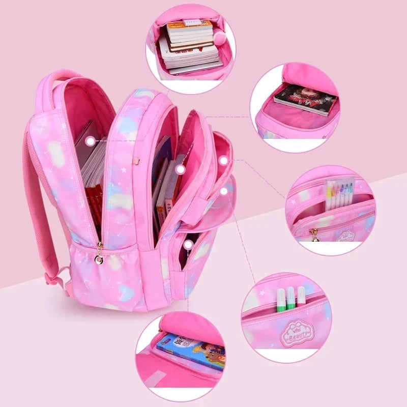 Multicolour fantasy backpack