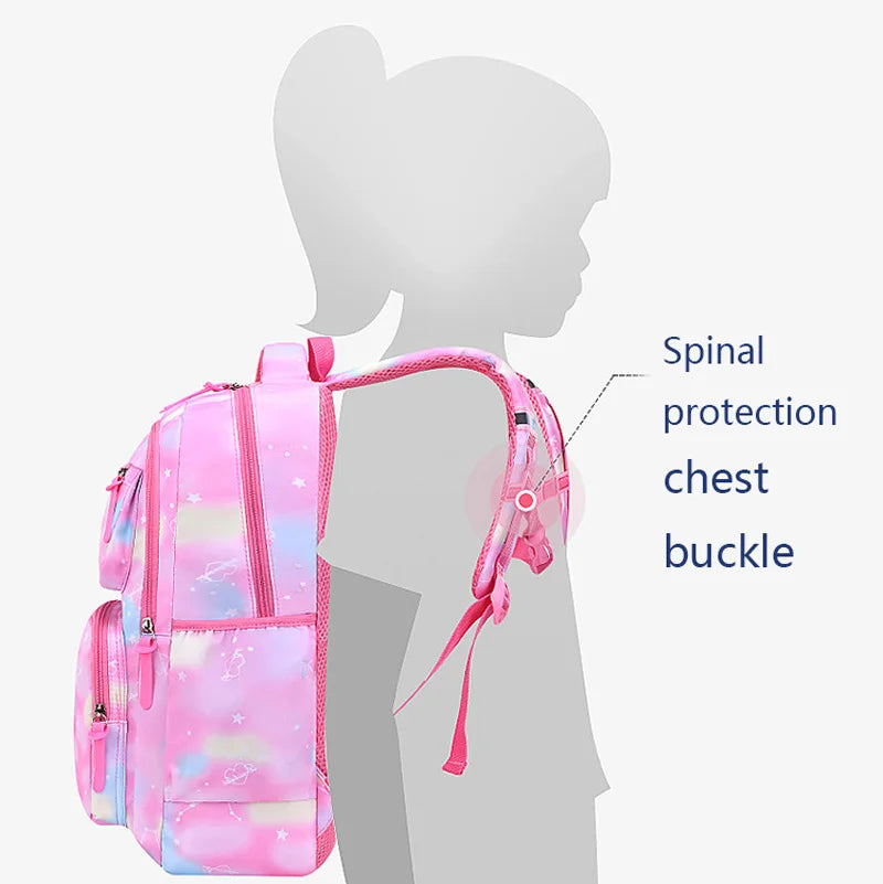 Multicolour fantasy backpack