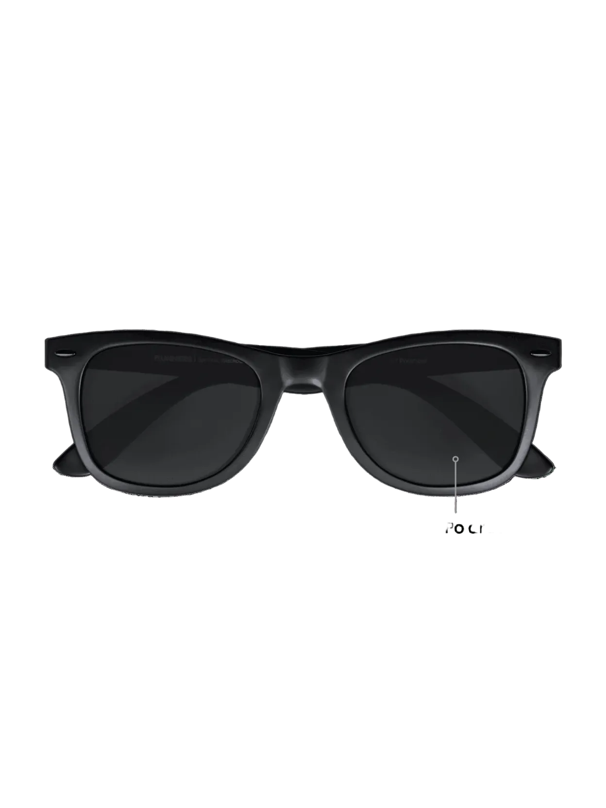 Blackout Square Running Sunglasses - Polarized UV400 for Men & Women